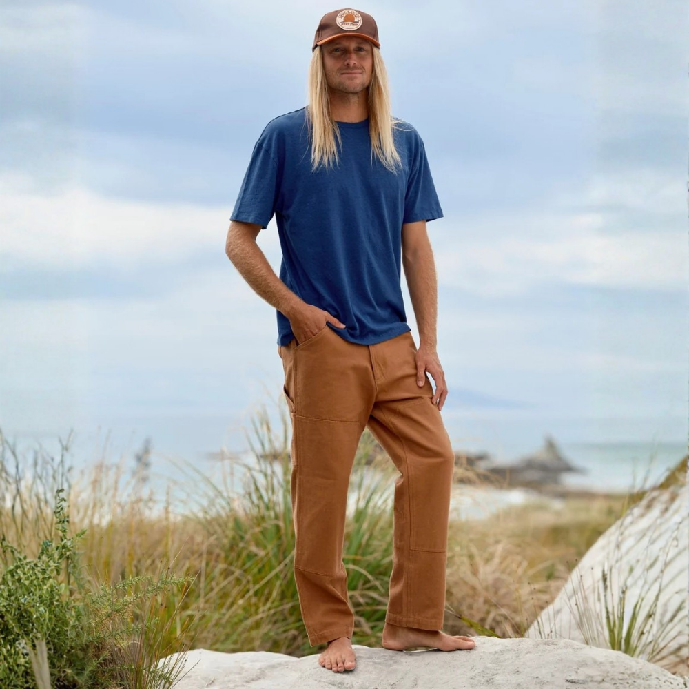 Mollusk Canvas Work Pants Men's | Almond