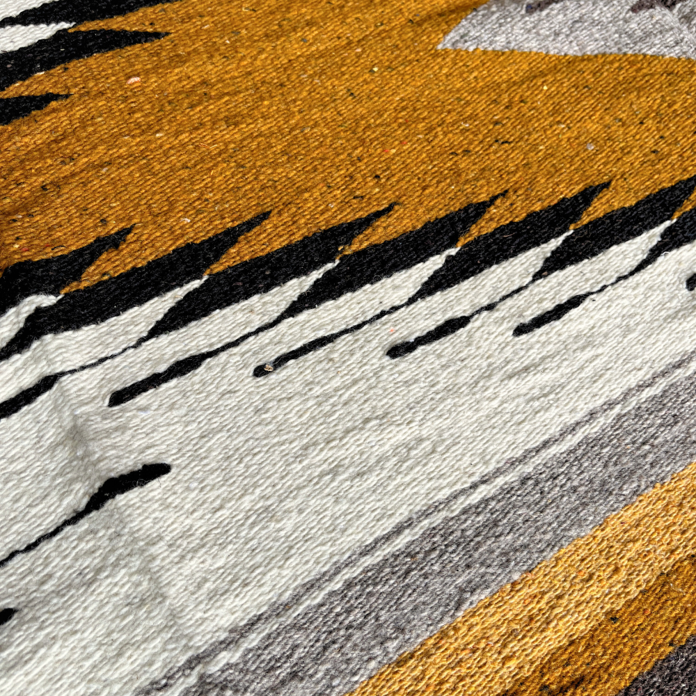 Golden Canyon Wool Mexican Blanket