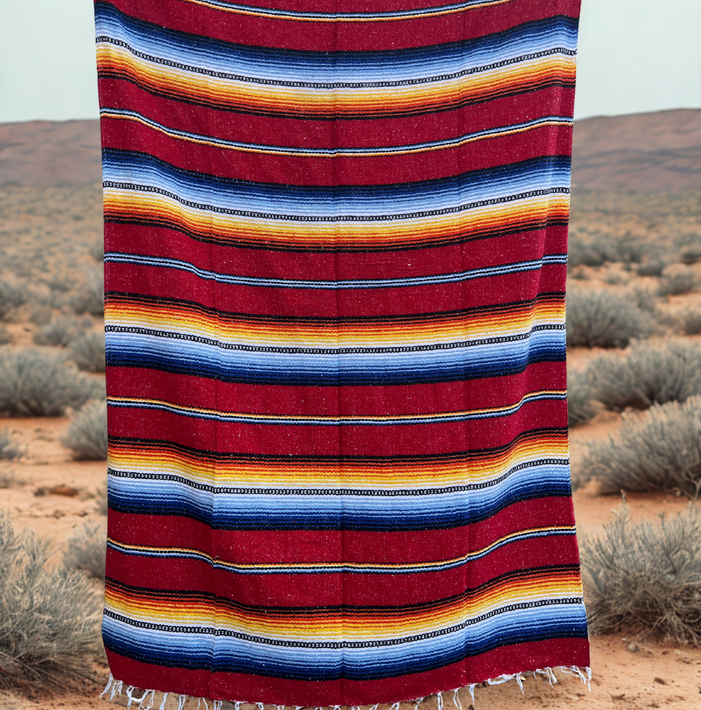 Holiday Gift Set | 3x Mexican Blankets Festive Colors