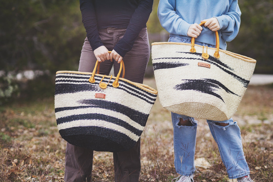 Balance Peace Handmade Sisal Straw Basket Tote Bag