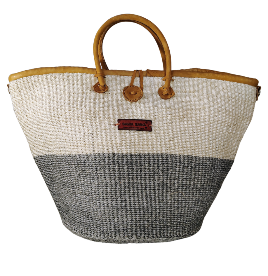 Ash & Ivory Wisdom Handmade Sisal Straw Basket Tote