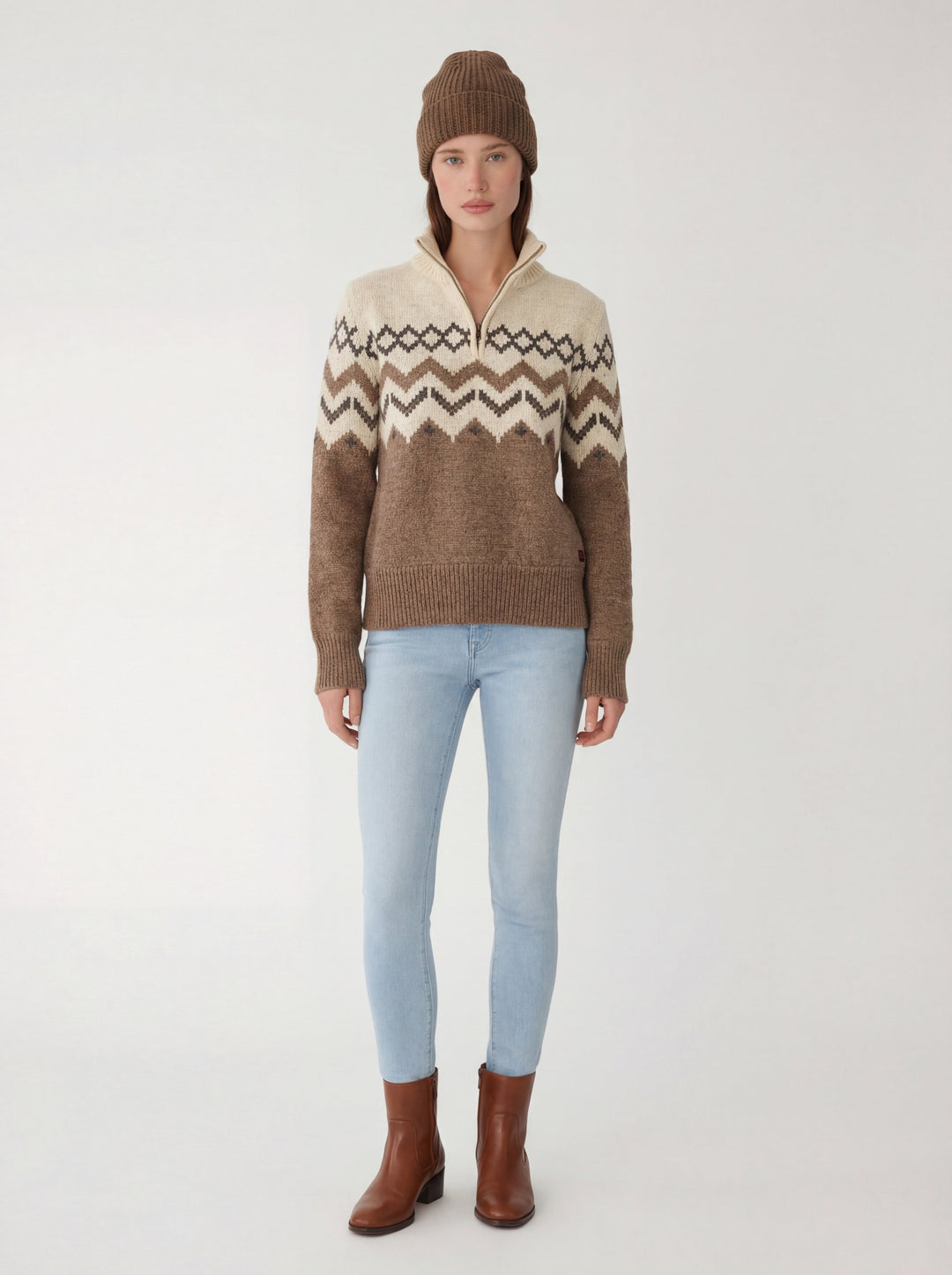 Skyward Alpaca/Wool Sweater (Ivory)