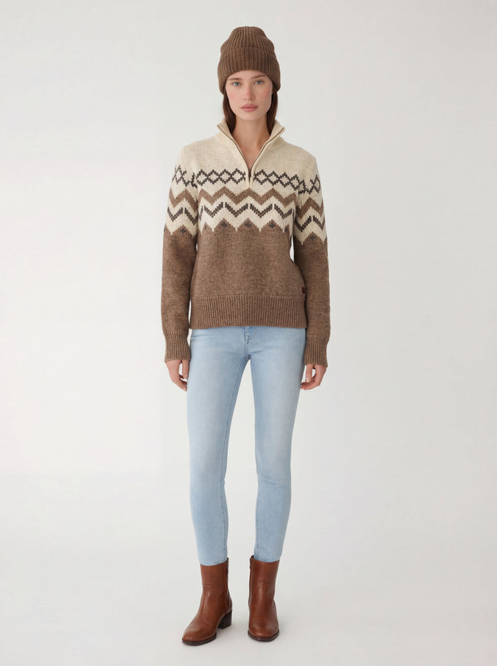 Skyward Alpaca/Wool Sweater (Ivory)