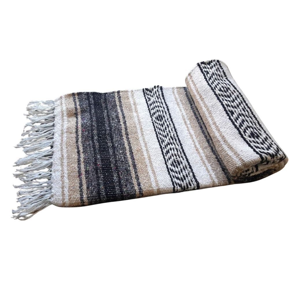 Holiday Gift Set | 3x Mexican Blankets Natural Falsa