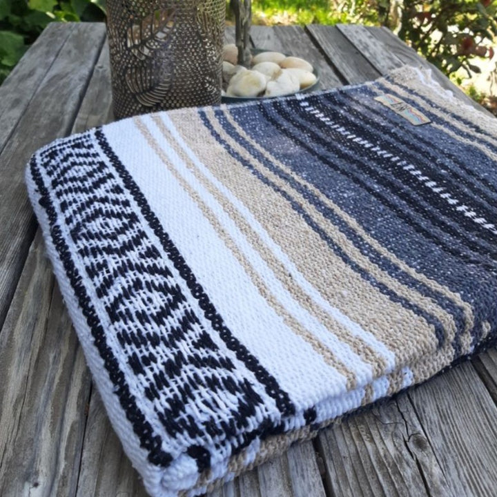 Holiday Gift Set | 3x Mexican Blankets Natural Falsa