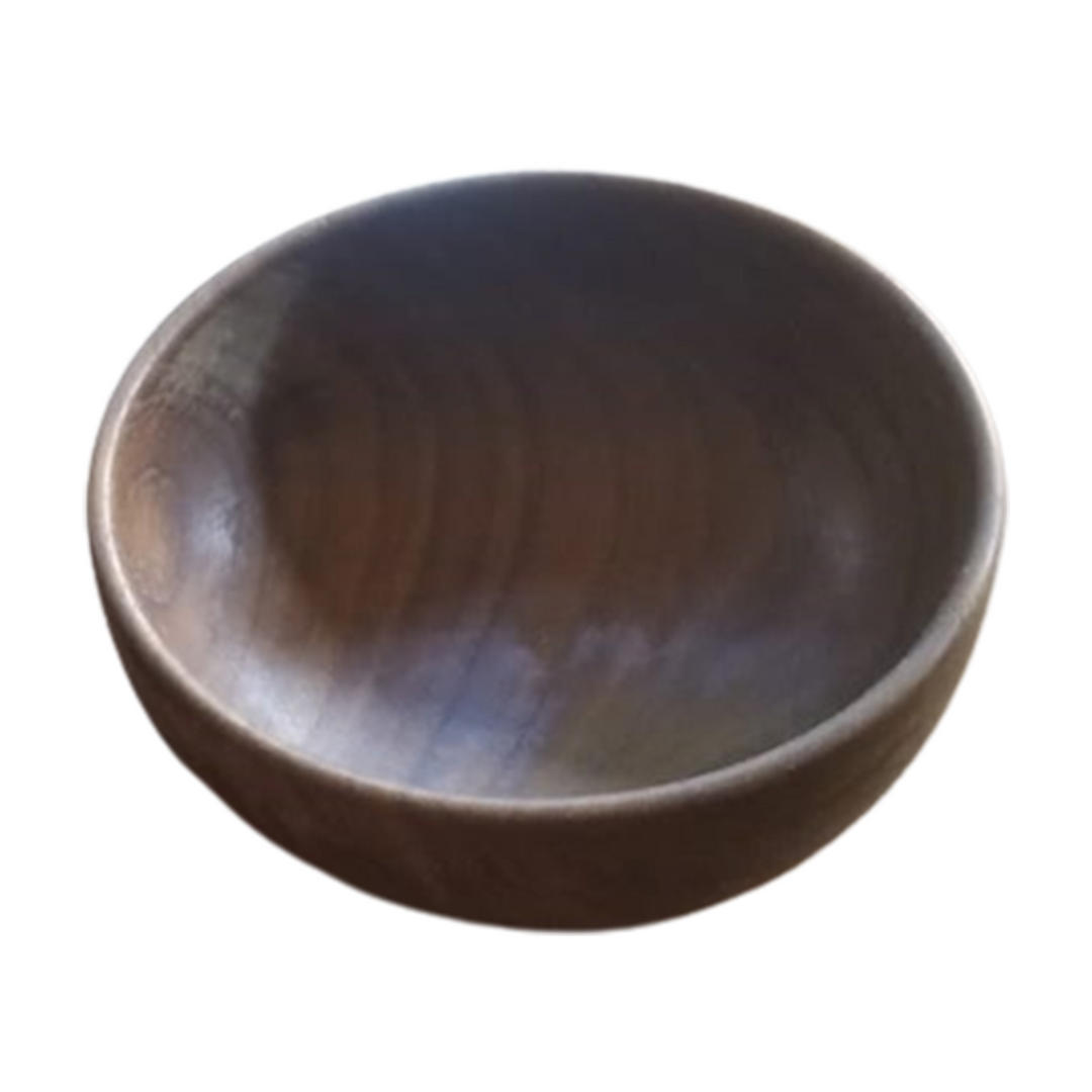 Teak wood bowl handmade in Indonesia small size 5.9" x 2.3"