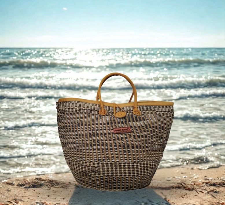 Rooted Heritage Handmade Sisal Straw Basket Tote