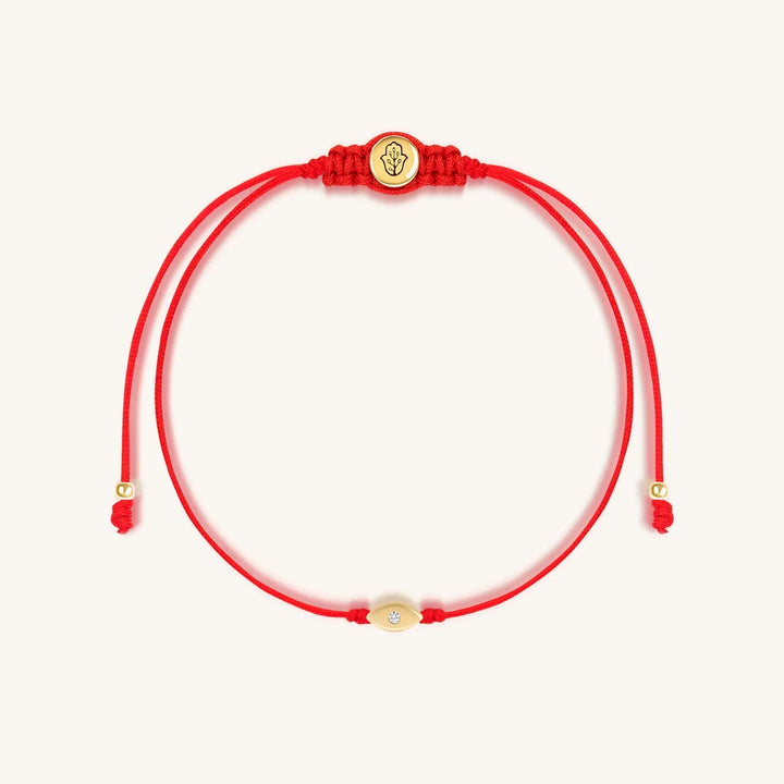 Watchful Wisdom Evil Eye Red String Bracelet