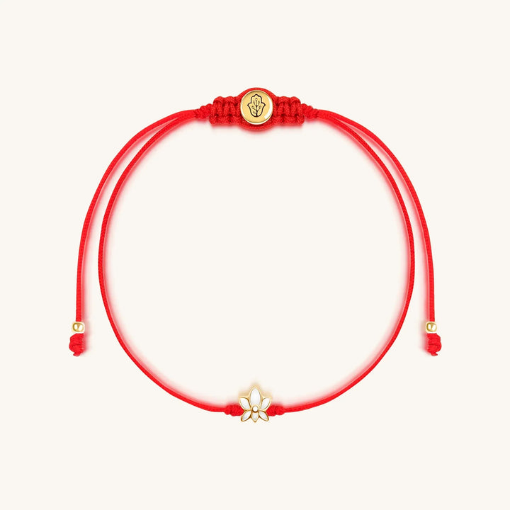 Innocent Guardian Lotus Red String Bracelet