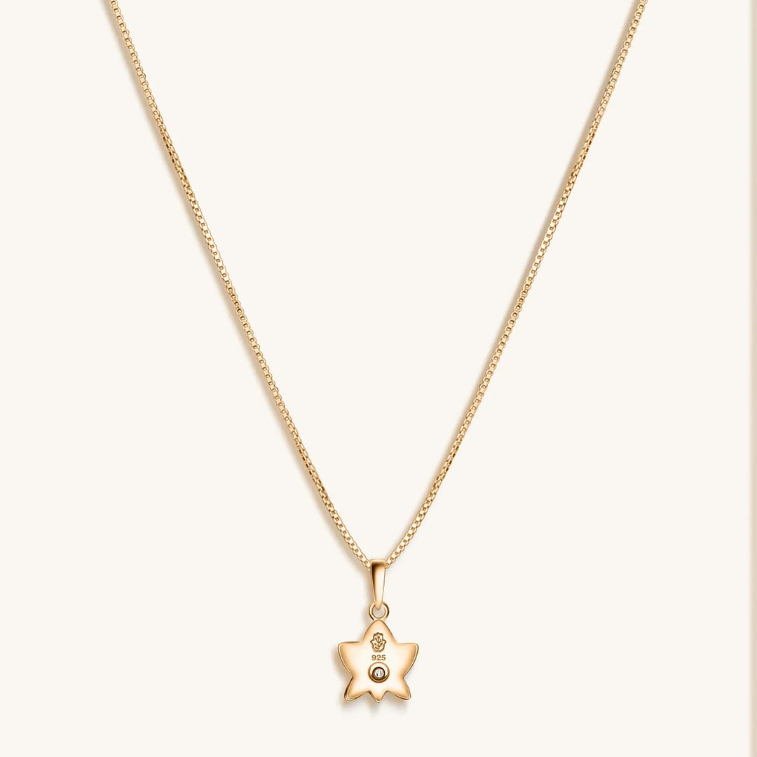 Emerging Beauty Lotus Pendant Necklace