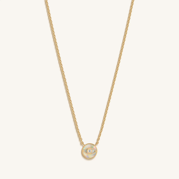 Zen Warrior Gold Evil Eye Necklace