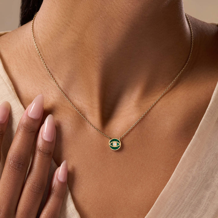Soul’s Renewal Malachite Evil Eye Necklace