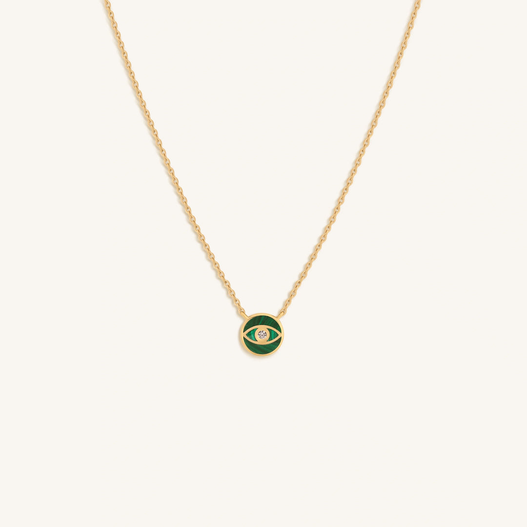 Soul’s Renewal Malachite Evil Eye Necklace