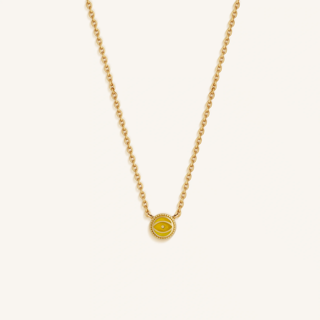 Sunbeam Radiance Citrine November Birthstone Gold Necklace