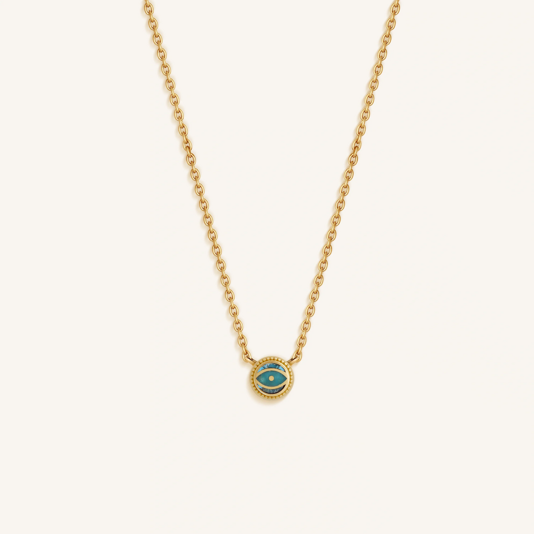 Horizon Spirit Turquoise December Birthstone Gold Necklace