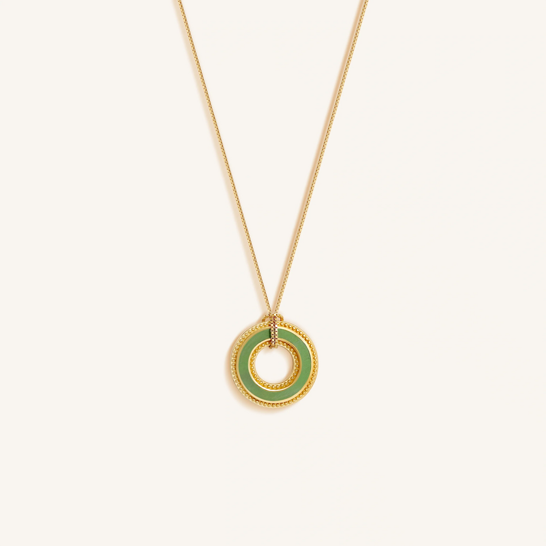Circle of Harmony Jade Karma Necklace