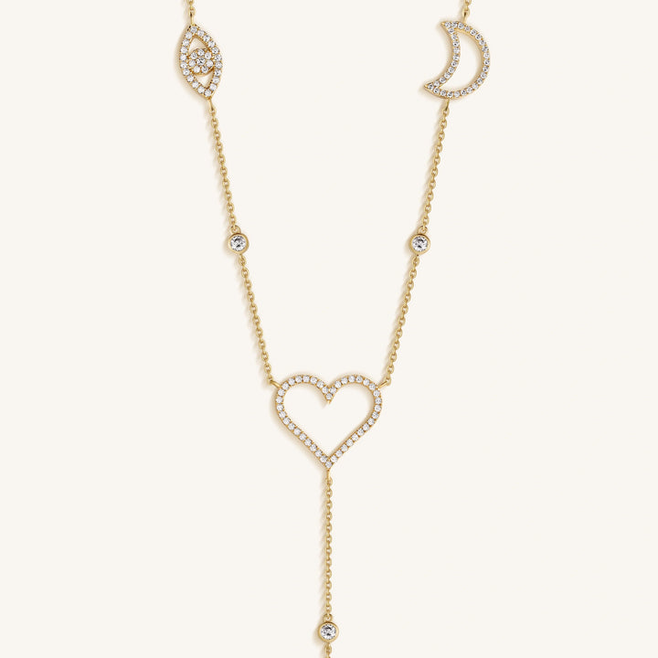 Radiant Harmony Multi-Charm Necklace