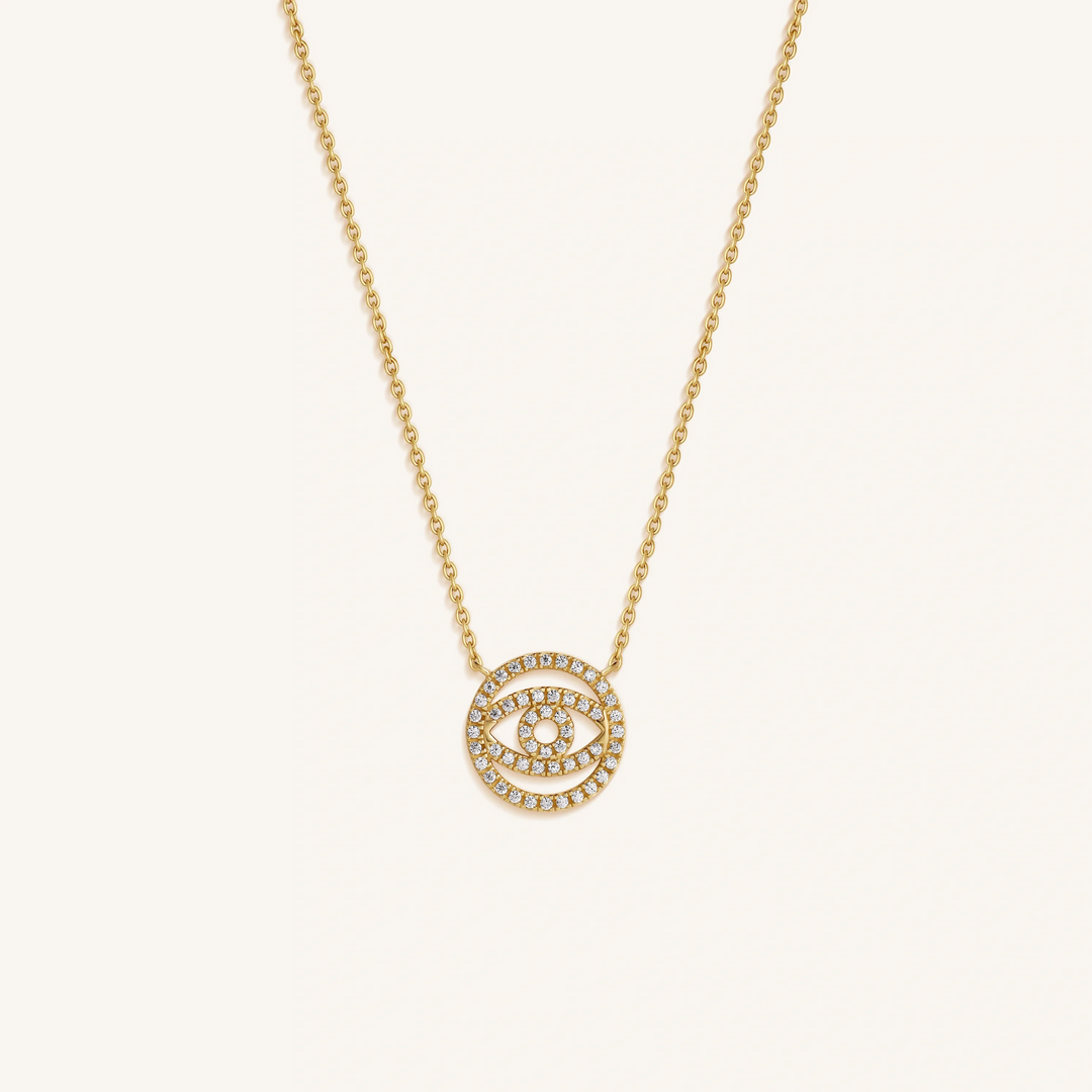 Silent Glow Evil Eye Protection Necklace
