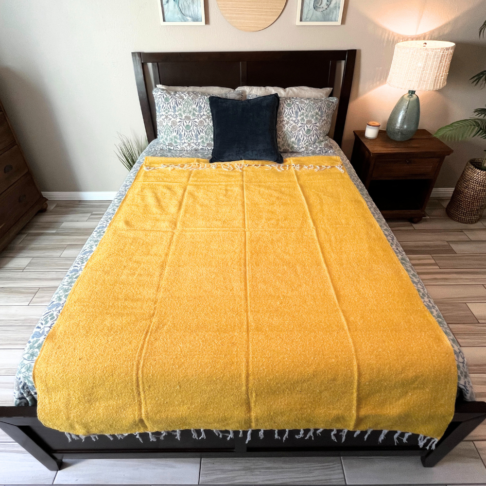 Solid Yellow Mexican Blanket