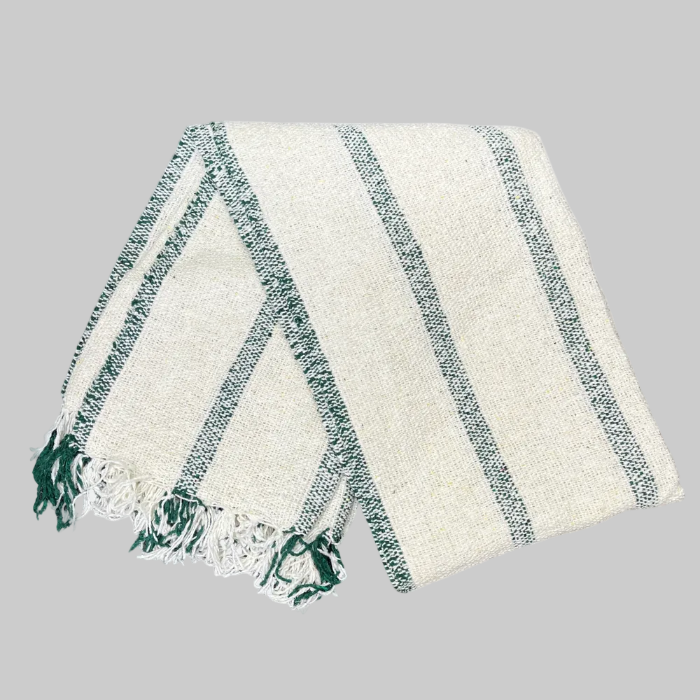 La Playa Mexican Blanket - Green