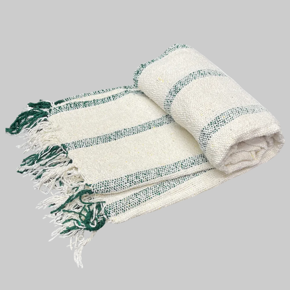 La Playa Mexican Blanket - Green