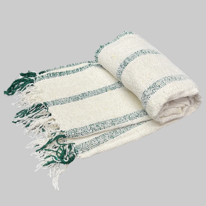 La Playa Mexican Blanket - Green