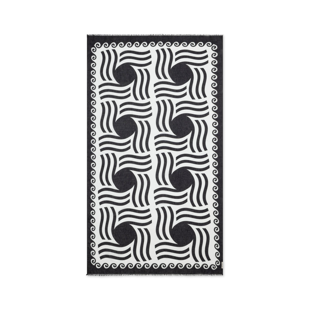 Mykonos Pareo - Midnight Swim Sun Pattern
