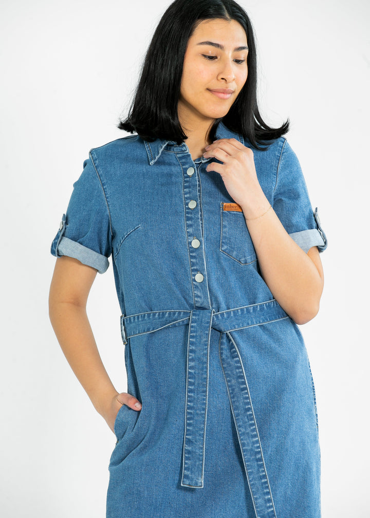 Ada Denim Midi Dress