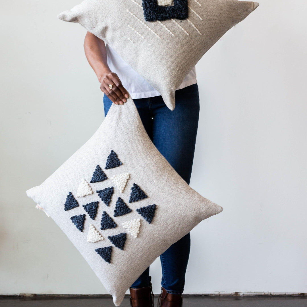 AfriScandi Harvest Wool + Cotton Throw Pillow