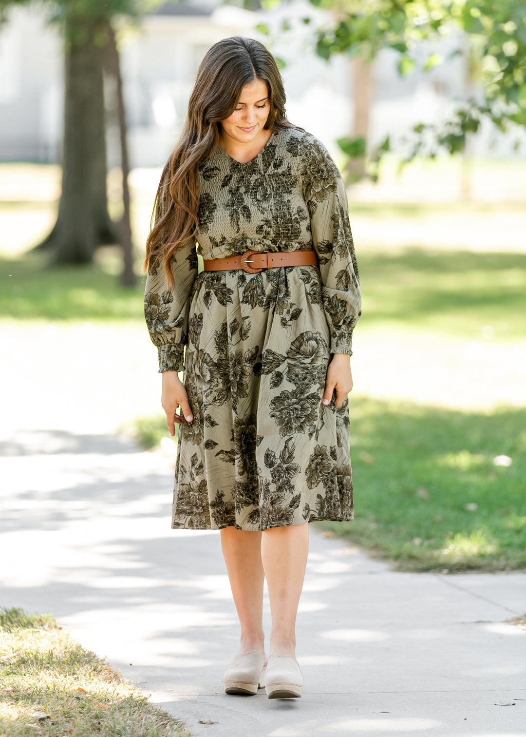 Aleeyah Smocked Midi Dress