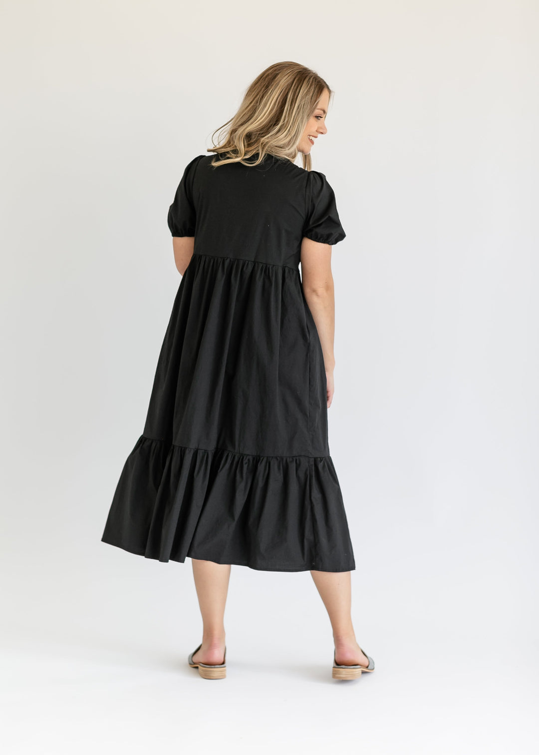 Ava Square Neck Midi Dress