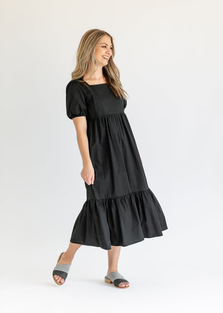 Ava Square Neck Midi Dress