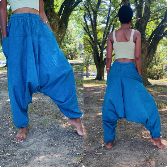 Handmade Cotton Unisex Harem Yoga Pants