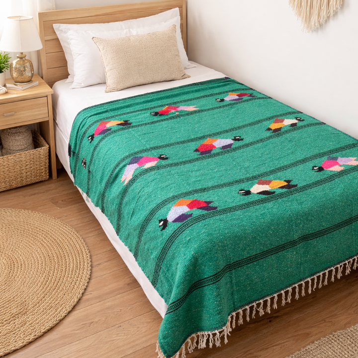Turtle Lover Blanket - Teal