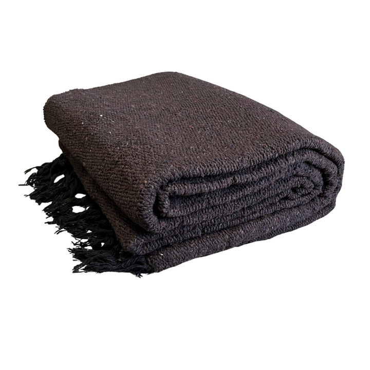Solid Brown Mexican Blanket