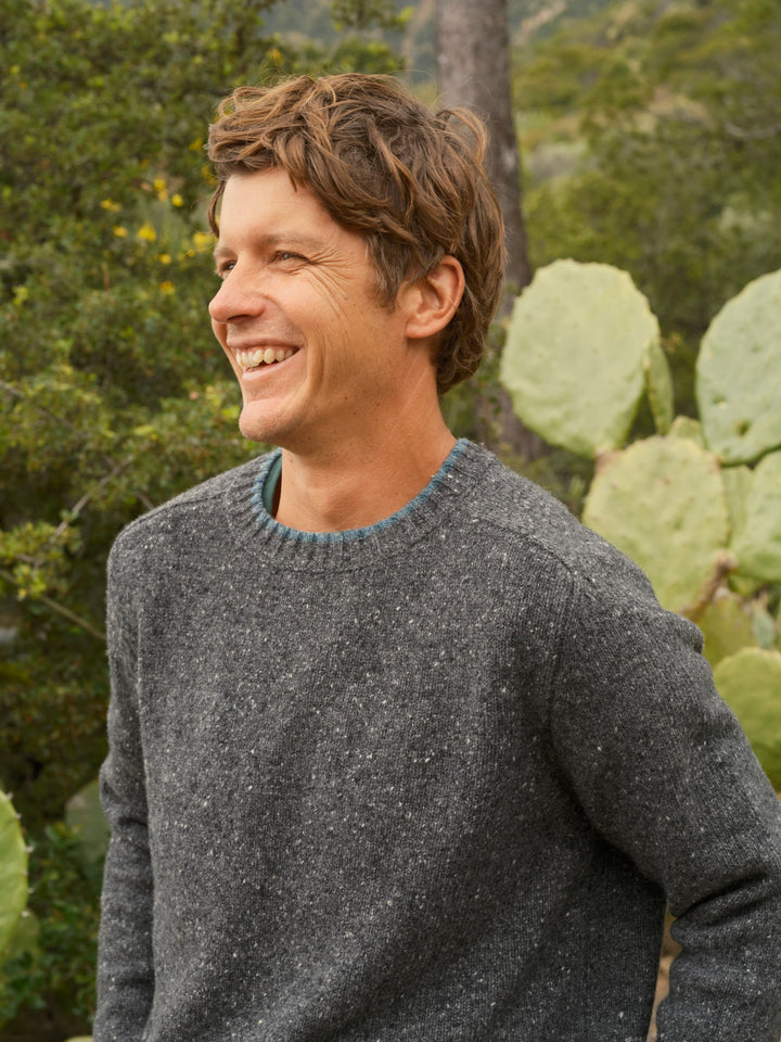 Mollusk Cambridge Sweater Charcoal Tipped