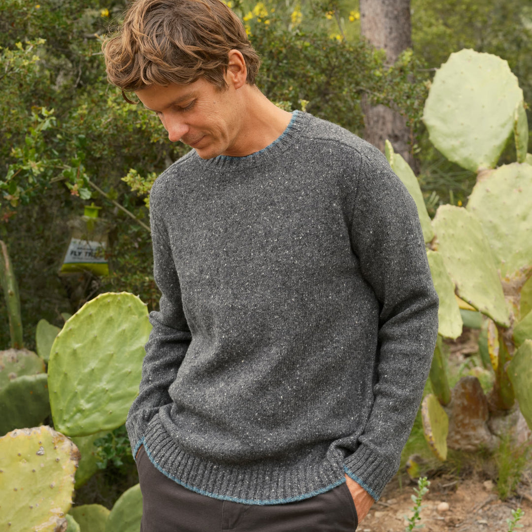Mollusk Cambridge Sweater Charcoal Tipped