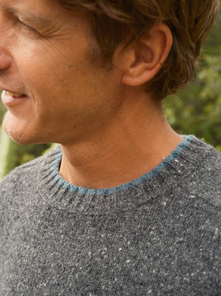Mollusk Cambridge Sweater Charcoal Tipped
