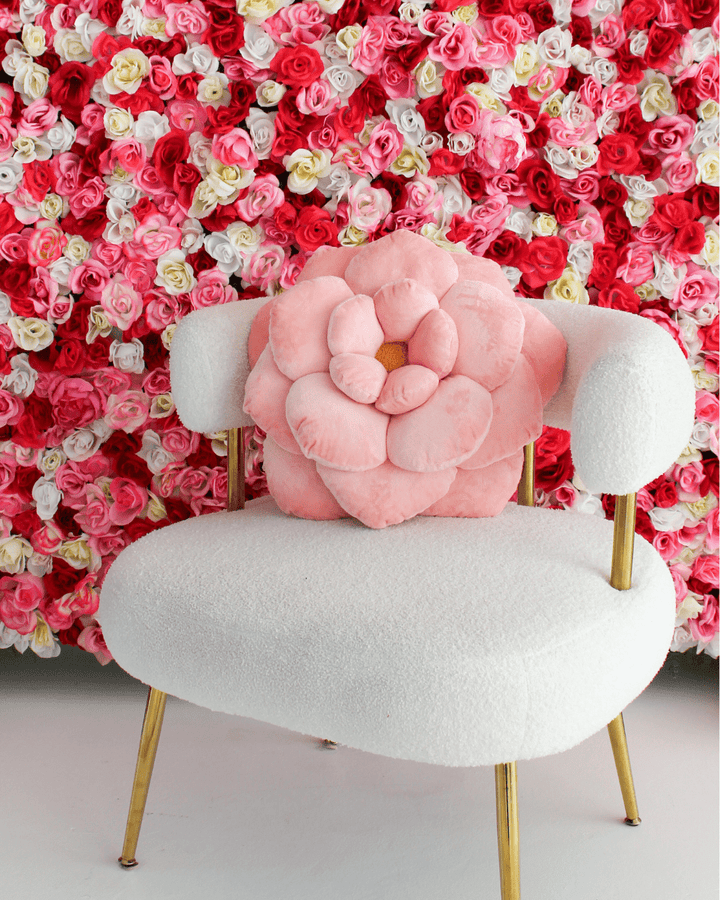 Camellia Plush Flower Pillow