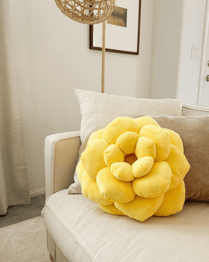 Camellia Plush Flower Pillow