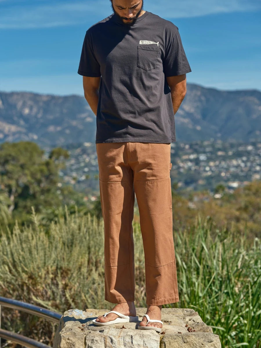 Mollusk Canvas Work Pants Men's | Almond