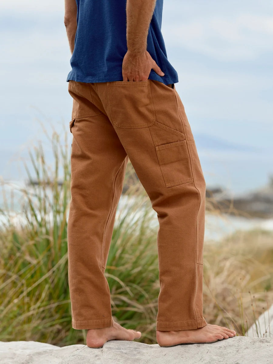 Mollusk Canvas Work Pants Men's | Almond