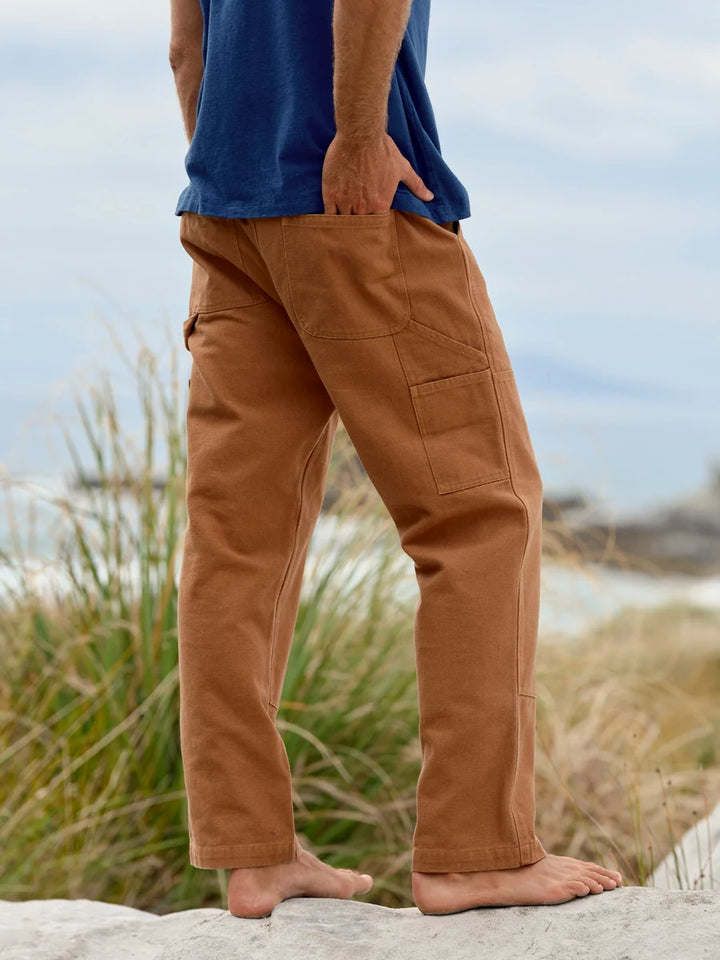 Mollusk Canvas Work Pants Men's | Almond