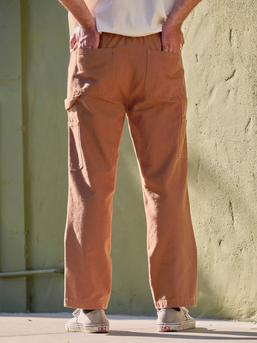 Mollusk Canvas Work Pants Men's | Almond