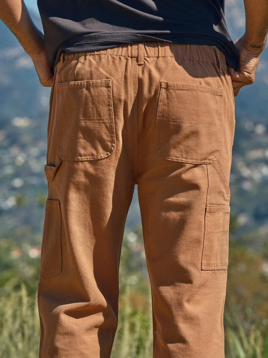 Mollusk Canvas Work Pants Men's | Almond