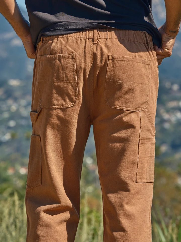 Mollusk Canvas Work Pants Men's | Almond