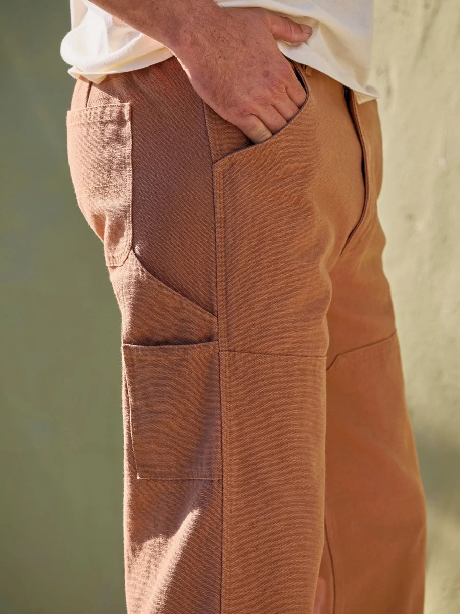Mollusk Canvas Work Pants Men's | Almond