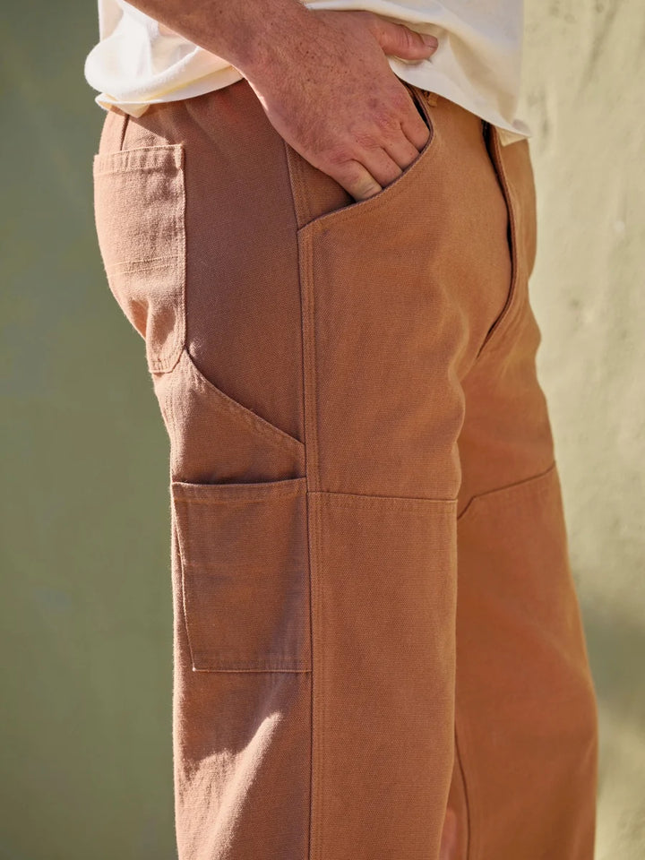 Mollusk Canvas Work Pants Men's | Almond