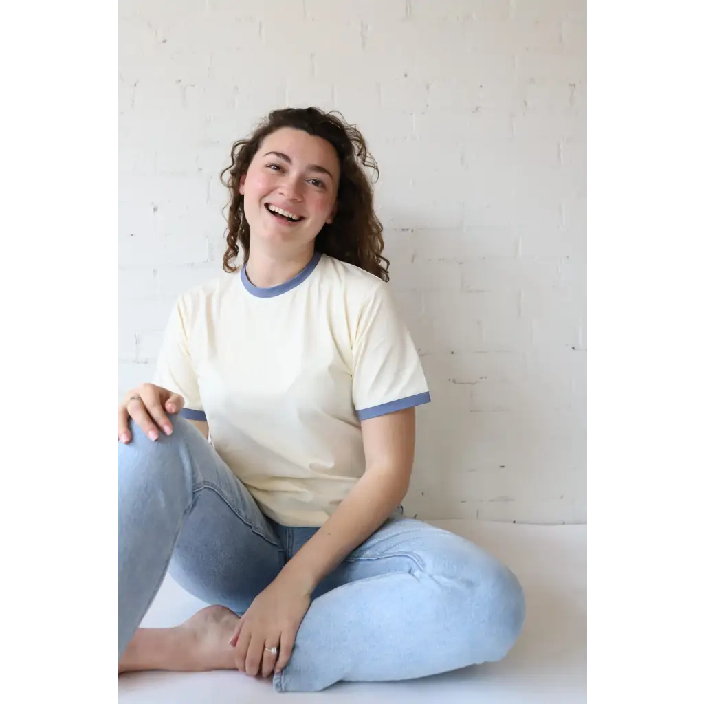 Regular Ringer Tee Classic Women's Ringer Tee in Navy – West Path