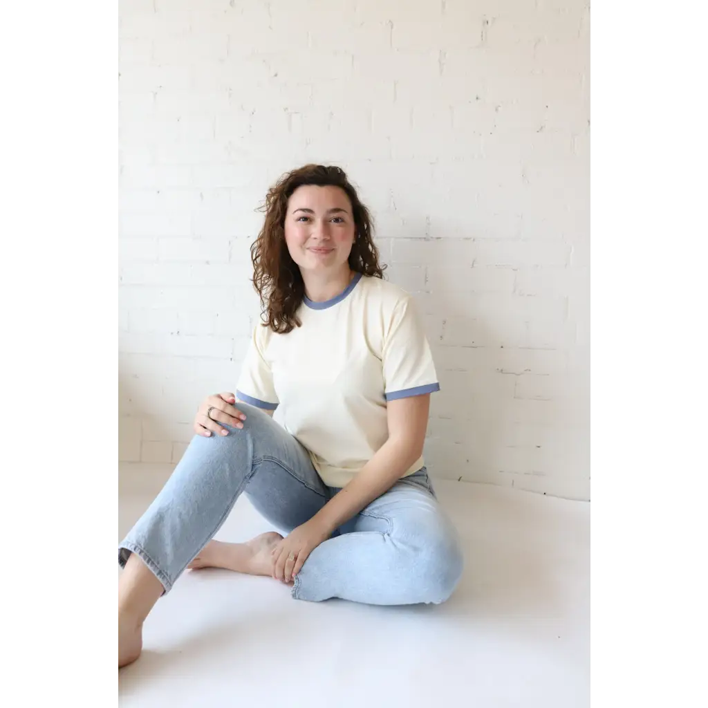 Reign Ringer Tee Classic Women's Ringer Tee in Navy – West Path